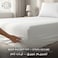 Hotel Linen Klub 250TC Cotton Stripe Single Fitted Sheet Set, 120x200+30cm with Pillowcase 50x75cm, White