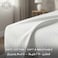 Hotel Linen Klub 250TC Cotton Stripe Single Fitted Sheet Set, 120x200+30cm with Pillowcase 50x75cm, White