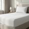 Hotel Linen Klub 250TC Cotton Stripe Single Fitted Sheet Set, 120x200+30cm with Pillowcase 50x75cm, White