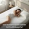 Hotel Linen Klub 250TC Cotton Stripe Double Fitted Sheet Set, 160x200+30cm with 2 Pillowcases 50x75cm, White