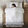 Hotel Linen Klub طقم غطاء لحاف دبل قطن 250 خيط مخطط 1 سم قطعتين 160x220 سم + غطاء مخدة 50x75 سم – أبيض