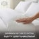Hotel Linen Klub طقم غطاء لحاف دبل قطن 250 خيط مخطط 1 سم 3 قطع 180x220 سم + 2 غطاء مخدة 50x75 سم – أبيض