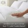 Hotel Linen Klub طقم غطاء لحاف كوين قطن 250 خيط مخطط 1 سم 3 قطع 220x240 سم + 2 غطاء مخدة 50x75 سم – أبيض