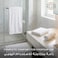 Hotel Linen Klub 4-Piece Cotton Towel Set 600GSM &ndash; Ultra-Absorbent White Towels with Bath Mat, Bath, Hand &amp; Face Towels