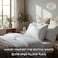 Hotel Linen Klub مخدة قطن داون بروف 50x75+5 سم قطن 100% 233 خيط حشوة مايكروفايبر 1200 جرام – أبيض