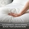 Hotel Linen Klub مخدة قطن داون بروف 50x75+5 سم قطن 100% 233 خيط حشوة مايكروفايبر 1200 جرام – أبيض