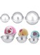 ELECDON Baking Mould, 3Pcs Bath Bomb Mould Set Hemispheres Cake Mould Baking Mould Pudding Mould for Party