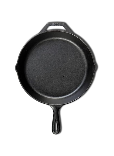 QUESERA&reg;Cast Iron Skillet Pre-Seasoned Skillet/Frying Pan, Black, 10.25 Inch, Round, Cast Iron,Barbecues/Campfires,Induction, Ceramic, Electric And Gas Cooktops(With silicone handler)