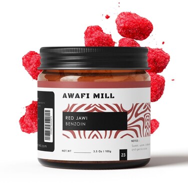 AWAFI MILL Red Jawi Incense 100g   Jawi Ahmar Benzoin Resin Chunks