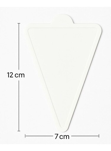 PACK White Triangular Cake Board &acirc;&euro;&ldquo; 12&Atilde;&mdash;7 cm   Single Slice Cake&Acirc;&nbsp;Serving&Acirc;&nbsp;Base