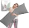 CRAFT Long Body Pillow with Cotton Cover - 50 x 140 cm - Grey