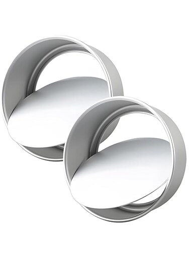 Joyzzz Baking Round Cake Mould, 2 PCS Aluminum Non-stick Deep Round Cake Pan, 8 Inch Round Cheese Cake Baking Pans with Removable Bottom, Suitable for Wedding, Birthday Cake Baking