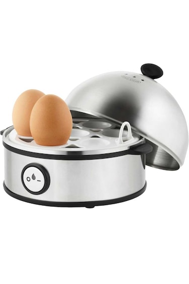 Rapid Egg Cooker 7 Slots, Stainless Steel Automatic Egg Steamer