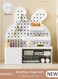 Desktop Storage Organizer with Drawers, Hole Board Drawer Storage Box,Stand Organizer with Pegboard Hooks, Multifunctional Pen Holder Desk Tidy Organizer for Office Supplies and Home