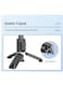 Q18 3-in-1 Desktop Gimbal Stabilizer &ndash; Selfie Stick Tripod with Built-in Fill Light, 360&deg; Rotation, Anti-Shake Stabilization, and Bluetooth Remote &ndash; Black