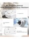 Yesido MC15 Power Extension with 4 UK Outlets &ndash; 3250W Smart AC Multi-Socket Splitter, USB-C PD &amp; QC Fast Charging Ports, Overload Protection, White