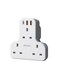 Yesido MC15 Power Extension with 4 UK Outlets &ndash; 3250W Smart AC Multi-Socket Splitter, USB-C PD &amp; QC Fast Charging Ports, Overload Protection, White