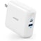 Anker Powerport Mini Dual Port Usb Plug Charger  Uk Wall Charger mobile Phone Charger 12w-2.4a A2620k22 White