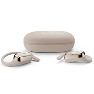 HiFuture SONIFY Open Ear Wireless Earbuds - 20 Hrs Playtime, AI ENC Noise Cancellation, 15mm Driver, Flexible Design, Painless Wear, No Sound Leakage, IPX4 Waterproof Champagne Gold