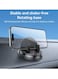 YESIDO C268 Car Dashboard Phone Holder with 360 Degree Rotating Base, Adjustable Universal Mobile Mount, Anti-Slip Stable Stand for Dashboard Use &ndash; Black