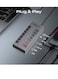 PROMATE 7-in-1 High Speed Multi-Ports 10Gbps Data &amp; Charging Hub