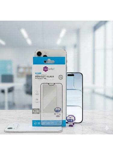 Andy Q Clear Screen Protector for iPhone 17 Air &ndash; HD Transparent Tempered Glass, Full Coverage, Scratch &amp; Fingerprint Resistant