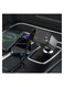 Retractable 50W Car Charger with Digital Display / 80cm Cable Length / Angle 180&deg; Adjustment /30W Max USB-C Cable Output - Black