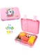 Lunch Box for Kids school bento style 4 6 Conertible Compartments, Portion Lunch Box, Food Graded Materials BPA FREE &amp; LEAK PROOF, Made of Triton, Pink Unicorn