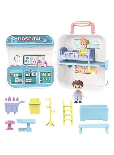YelaJoy Doctor Medical Kit, Dentist Toy Set Medical Toy with Music, 19Pieces Doctor Set for Kids, Doctor Costume Matching Toys for Classrooms Doctor Cosplay Dress Up Children