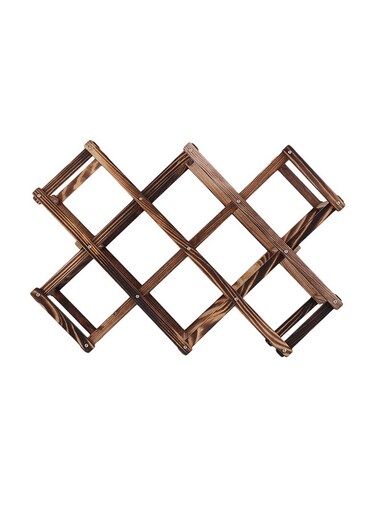 Bottle Holder Rack Brown 13centimeter