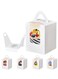 Portable Cupcake Box 20-Pack with Window Handle Portable Bakery Containers for Muffins Cakes Ideal for Parties Weddings and Birthdays White