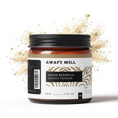 AWAFI MILL Indian Frankincense Resin Powder 100g    Boswellia serrata