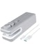 Excefore Mini Bag Sealer USB Rechargeable, 2 in 1 Heat Sealer and Cutter, Handheld Heat Vacuum Sealer for Plastic Bags Food Storage Snacks Freshness (Grey)