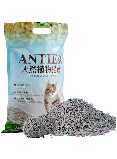 ANTIER 6L(2.5kg) Premium Mixed Tofu Cat Litter with Advanced Odor Control,flushable， Dust-Free,Strong Clumping, and Eco-Friendly Formula，Charcoal-Scented (Mixed-Charcoal-1P(6L))