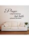 BPA Wall Decals for Living Room, Inspirational Wall Decals, Quotes Bible Verse Biblical Christian Church Vinyl Art Home Decor Stickers Prayer is Key to Heaven But Faith Unlocks The Door 21"X11