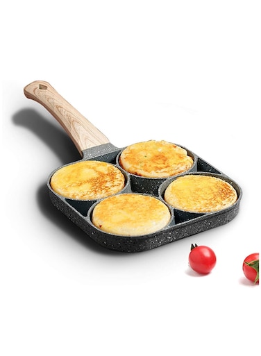 egg pan, medical stone non-stick frying pan, compatible with all heat sources (3-inch eggs)