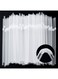 Azonee 100 Pack Disposable Plastic Straws, Clear Flexible Drinking Straws 177 x 6 MM Plastic Bendy Straws