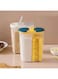 VALUXE Cereal &amp; Dry Food Storage Containers   2pcs Set Airtight Plastic Kitchen Containers &amp; Storage   Each Grain Box 2.5L with 2 Partitions   BPA Free   Dishwasher &amp; Microwave Safe