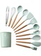 12-Piece Silicone Cooking Utensil Set With Holder Multicolour One Size