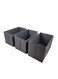 Home Ease 3-piece Foldable Storage Box 31x55x33cm - Grey