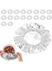 Aluminum Foil Food Covers, Reusable Stretchable Insulation Covers for Kitchen Dishes, Plates, Bowls, and Containers, Heat-Resistant Film for Fresh-Keeping, Silver, 25 Pieces