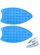 Silicone Iron Rest Pads, Multipurpose Iron Hot Resistant Mat, Protective Pads for Ironing Board, Flat Irons, Curling Irons, for Sewing, Clothing Stores, Homes, Kitchens and Hotels (Blue)(4 Pcs)