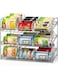 Simple Houseware Stackable Can Rack Organizer, Chrome