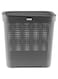 Cleany Genie Plastic Laundry Basket with Lid, Multi-Purpose Laundry Bin with a Slit Break Resistant, Light Weight, Durable and Stylish Construction Large Space Perfect for Storage, Grey, 50 Liter