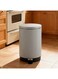 HOME Velora 20L Soft Close Dustbin Grey Kitchen Trash Can Silent Lid Waste Bin Home 29 X 38.5 X 48Cm