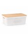 18L Infinity Storage Container with Bamboo Lid - Large Ventilated Plastic Storage Box - Stackable Organizer for Kitchen Pantry, Laundry, Clothes, Toys, Vegetables, Modern Home Storage