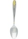 RK DESSERT SPOON CROWN , GOLD, RK0068, 6 PC SET Silver 20.5cm