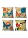 Throw Pillow Covers, 18x18 inch, Farmhouse Throw Pillow Covers, Decorative Pillow Covers, Square Pillowcase for Bed Sofa Chair Car Bedroom Home Boho Farmhouse Decor Set of 4