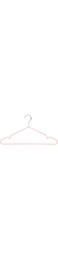 FEELINGS METAL HANGER PVC COATED 24PCS SET 40CM Suit Hanger Cloth Hangers Metal Clothes Hanger Smooth Finish Metal Coat Hanger Metal Hangers for Clothes Dress Suit Pink