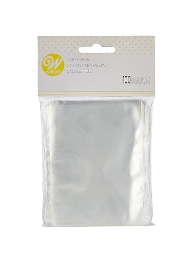 Wilton Clear Treat Bags Packet 100 Pieces, WT-1912-2350, Clear, Plastic